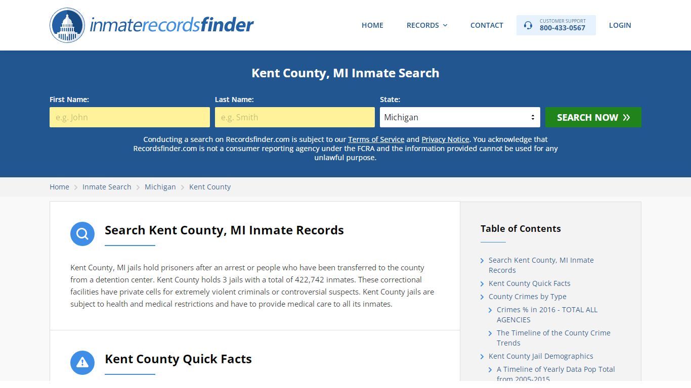 Kent County, MI Inmate Lookup & Jail Records Online